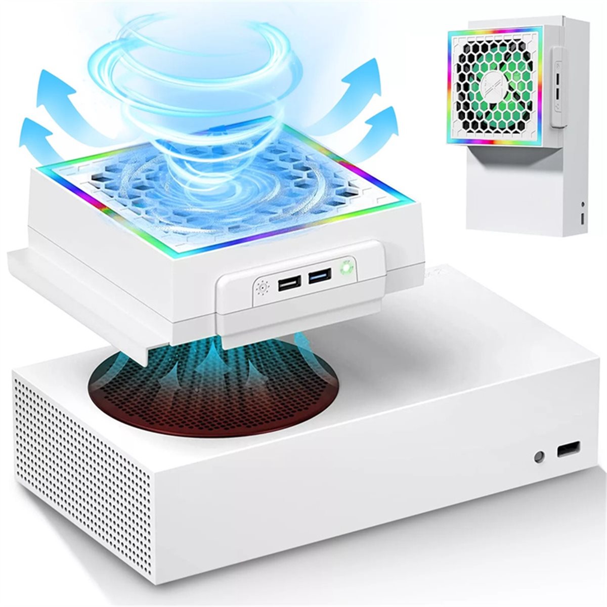 Gaming Console Xbox Series S - [ABJZ] Светодиодный охлаждающий вентилятор, атмосферный свет,
