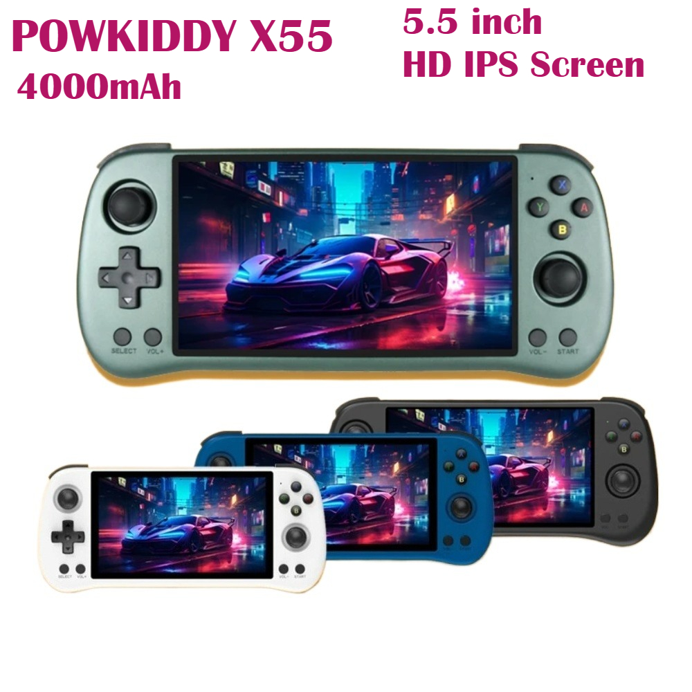 Gaming Console X55 - Портативная игровая консоль Powkiddy X55 Retro