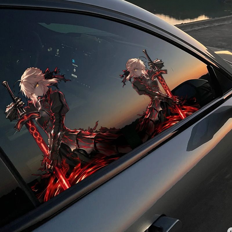Gaming Console Car - Игровая наклейка на автомобиль Fate Altria