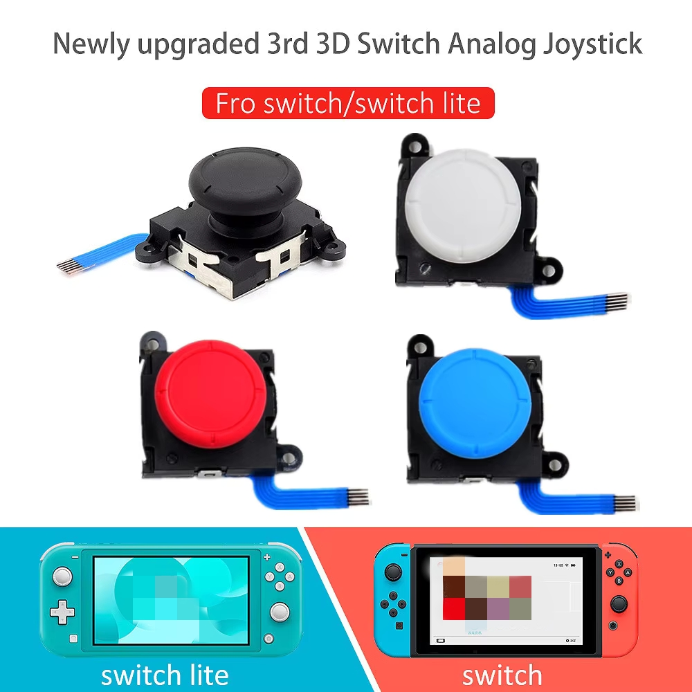Gaming Console Handle - 1 шт., 3D аналоговый сенсорный джойстик,