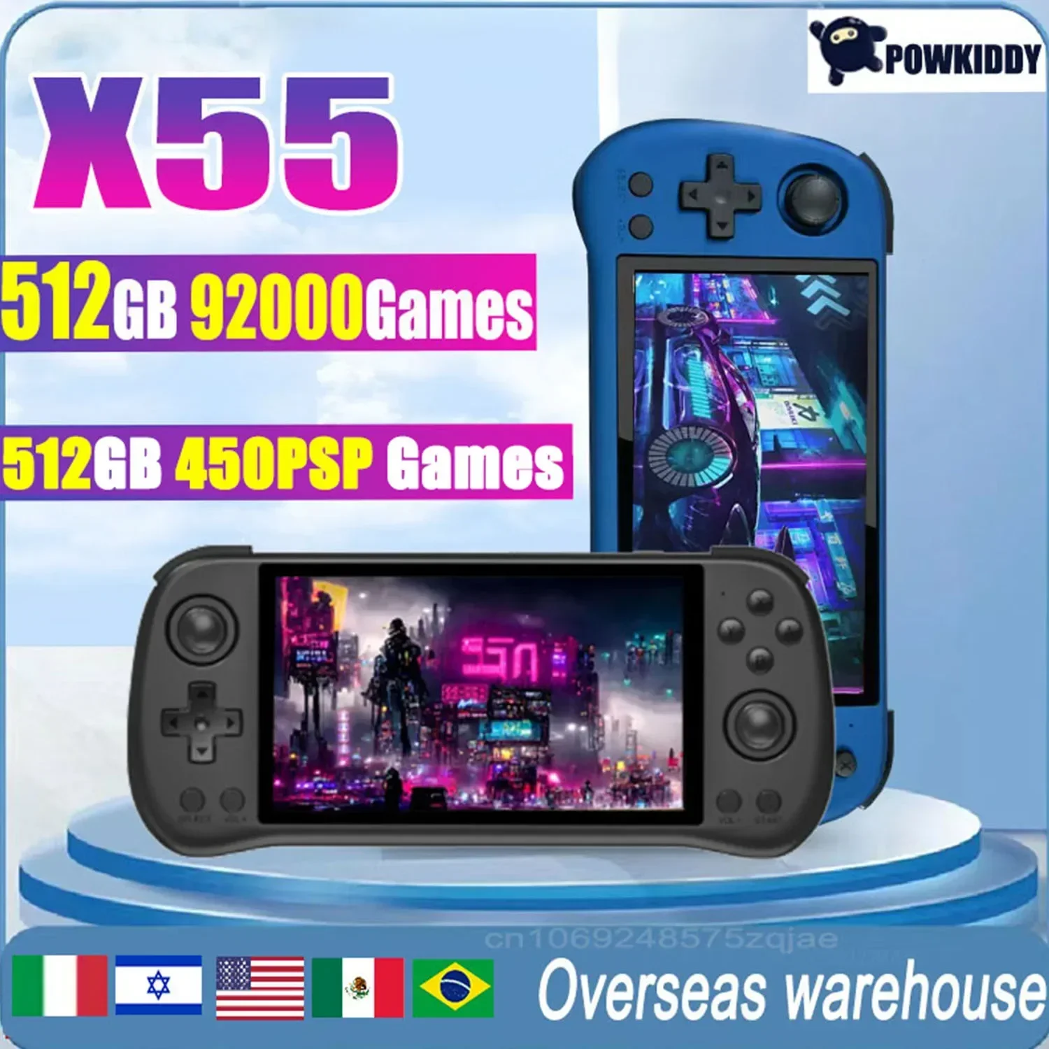 Портативная игровая консоль PO – обзор и цена Gaming Console X55