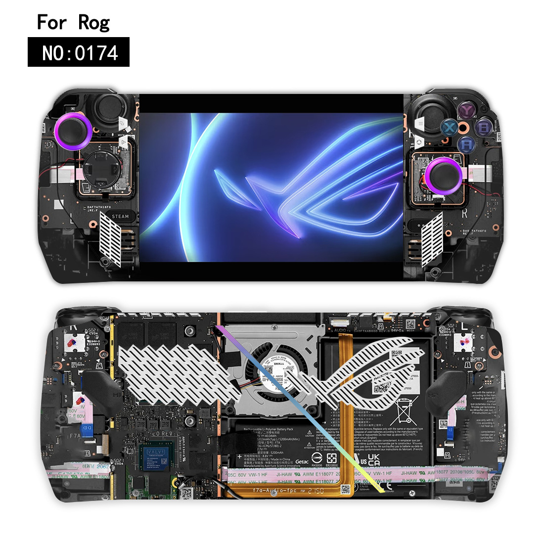 Новый чехол с наклейками для к – обзор и цена Gaming Console Asus Rog