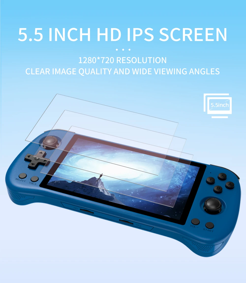 POWKIDDY X55 Ретро портативная – обзор и цена Gaming Console X55