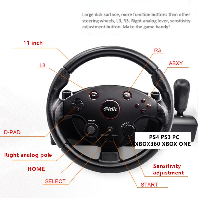 PS 4 3 ПК Гоночная игра Рулево – обзор и цена Gaming Console Car
